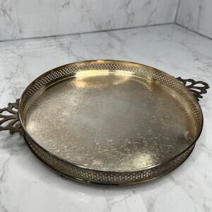 Vintage Crescent 9207 Silver Plate Footed Serving Dish